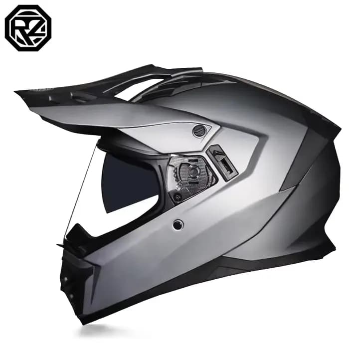 Casque de moto tout-terrain ORZ avec visière, casque de motocross, casque de course Moto DOT