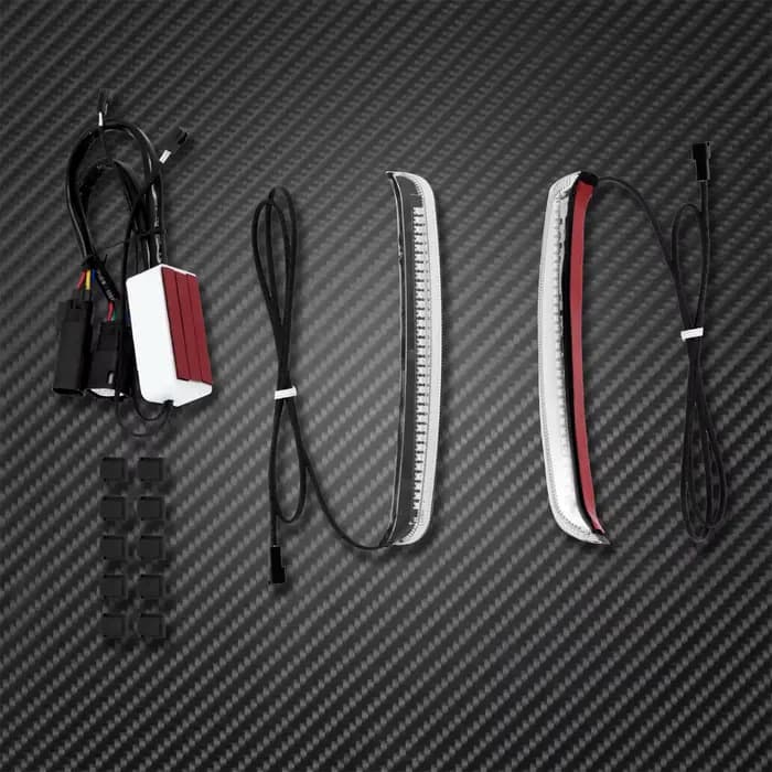 Sac de selle Led pour moto, clignotant coulant, lumière d'accent pour Harley Touring 1997 – 2022 Ele