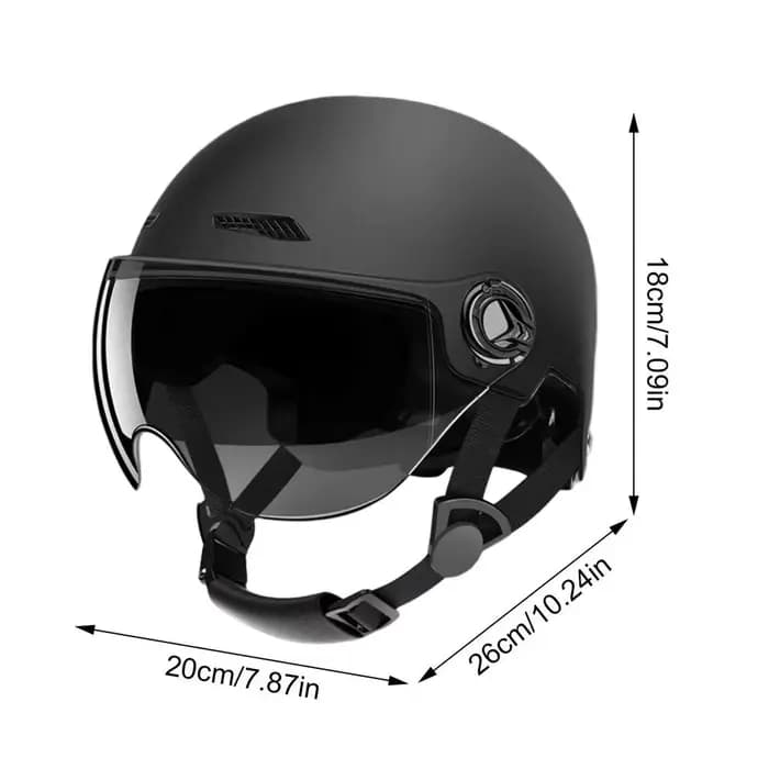 Casque de moto Style Jet casques de vélo pour hommes femmes adulte moto Scooter casque crâne pleine