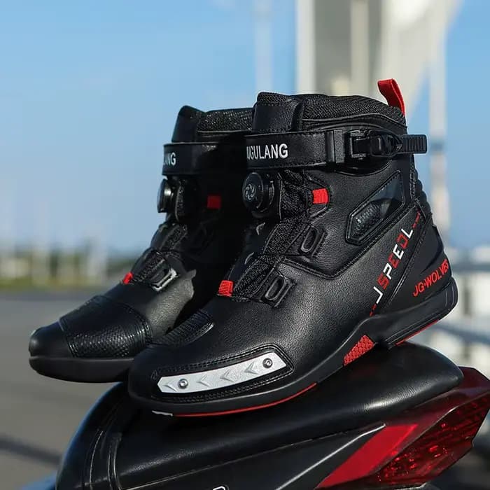 Nouvelles bottes de moto hommes en plein air imperméable moto chaussures d'équitation TPU Anti-Colli