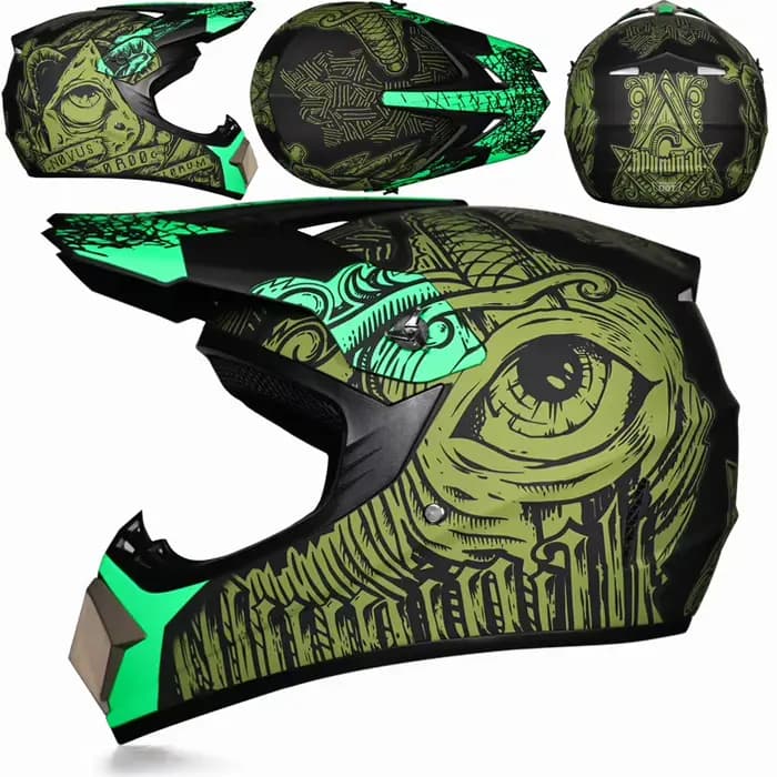 Casque de moto intégral pour enfants, casque de motocross, casse-tête, descente de vélo, DH, Dot Abs