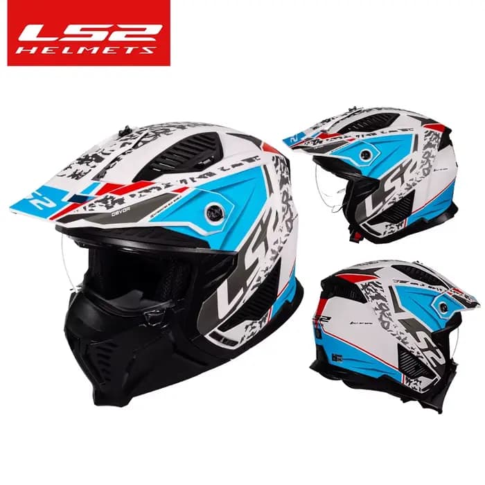 LS2 OF606 Drifter unisexe combinaison casques ouverts moto Motocross hommes femmes mode casques d'éq