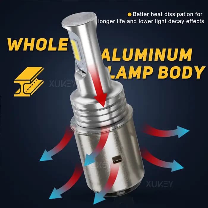 BA20D LED ampoule de phare de moto DC 12V S2 H6 LED ampoule phare pour chinois Taotao Scooter adulte