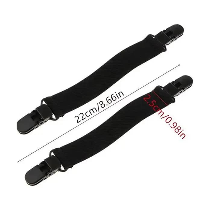 Sangles élastiques pour pantalons de moto, 2 pièces, pour tucker dans les pantalons, pas de bottes e