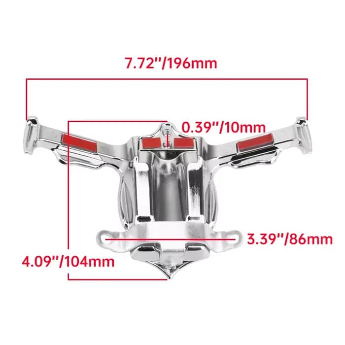 1 ensemble de bloc de levage de tappet de moto chromé, couvercle d'accent pour Harley Twin Cam Touri