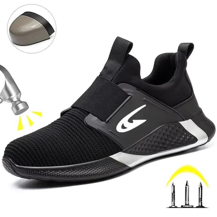 Bottes de sécurité pour soudeur électrique pour hommes, chaussures de Protection Anti-écrasement et