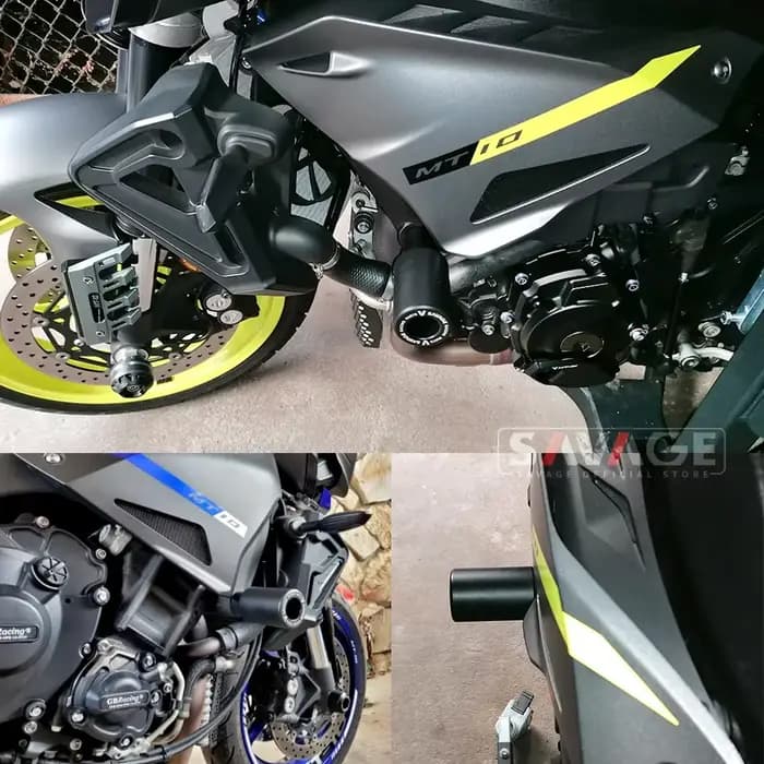 Pour YAMAHA YZF R1 R1M MT10 MT-10 SP cadre curseur Crash protecteur moto roue fourche essieu curseur