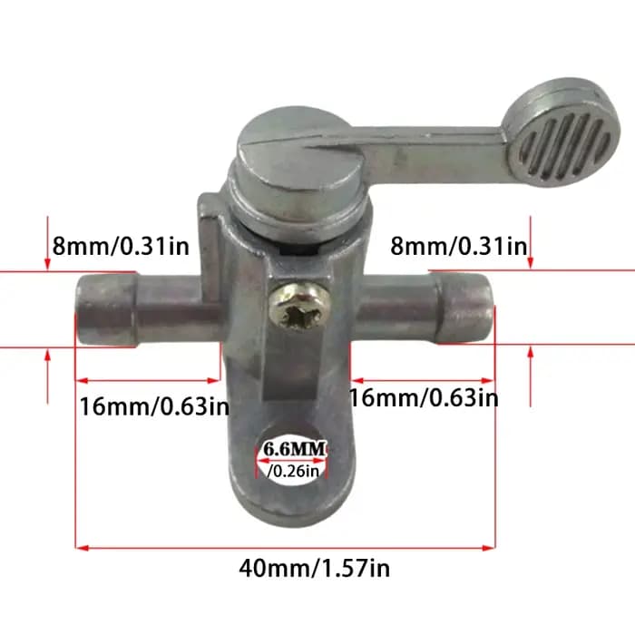 NOUVELLE PROMO Robinet de carburant 8 mm 5/16'' pour moto et VTT, interrupteur de réservoir d'essenc