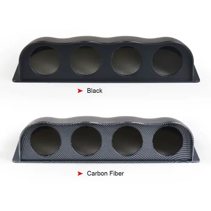 Tableau de bord universel de course, 2 pouces, 52MM, 4 trous, support de jauge Quad, Pod ABS, tablea