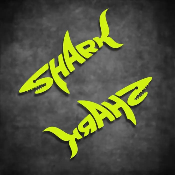 Autocollants pour casque de moto requin, Logo de visière Cool, décalcomanies créatives en vinyle, co