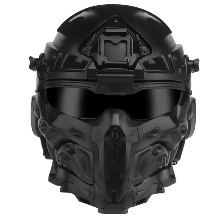 Casque tactique d'assaut W-Ronin et masque tactique, conception modulaire, casque intégré, ventilate