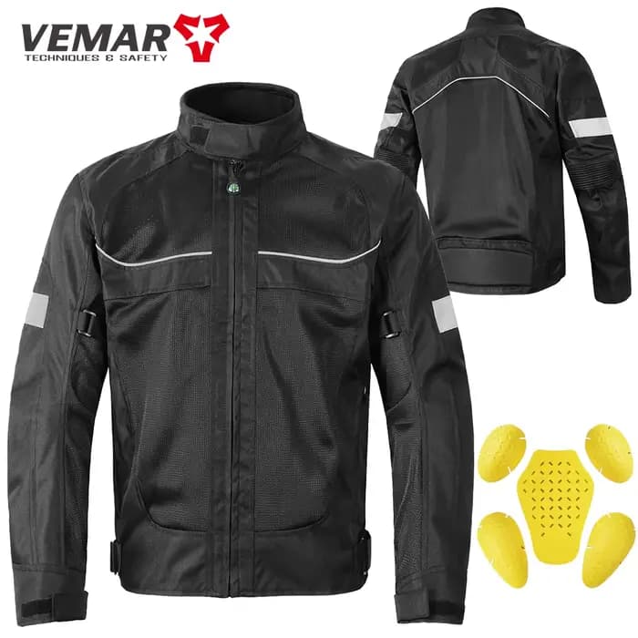 Vemar-Veste de moto en maille respirante pour homme, manteau de moto, vêtements de moto, équipement