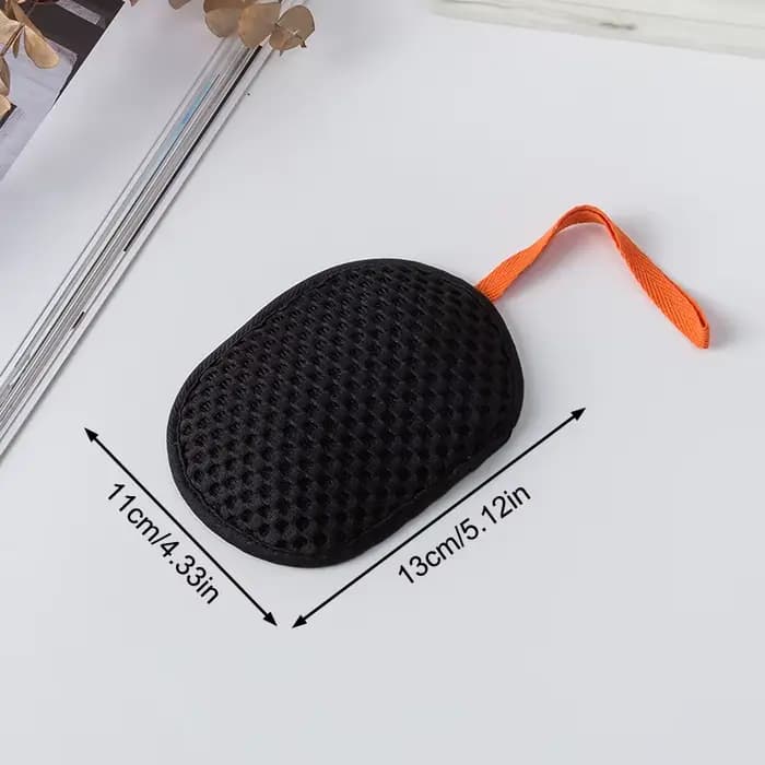 Gant de bain 2-en-1 double face pour éliminer les peaux mortes et la saleté, gant de douche, filet m