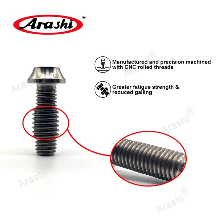 Arashi M6 / M8 Boulon De Montage En Titane Disque De Frein Rotor Disque Vis Pour YAMAHA MT03 MT-07 M
