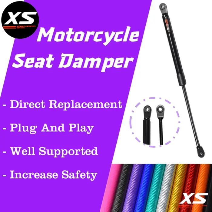 Amortisseur de siège pour Suzuki Burgman 650 AN650 2003-2013 avec vérin de réglage du dossier intégr