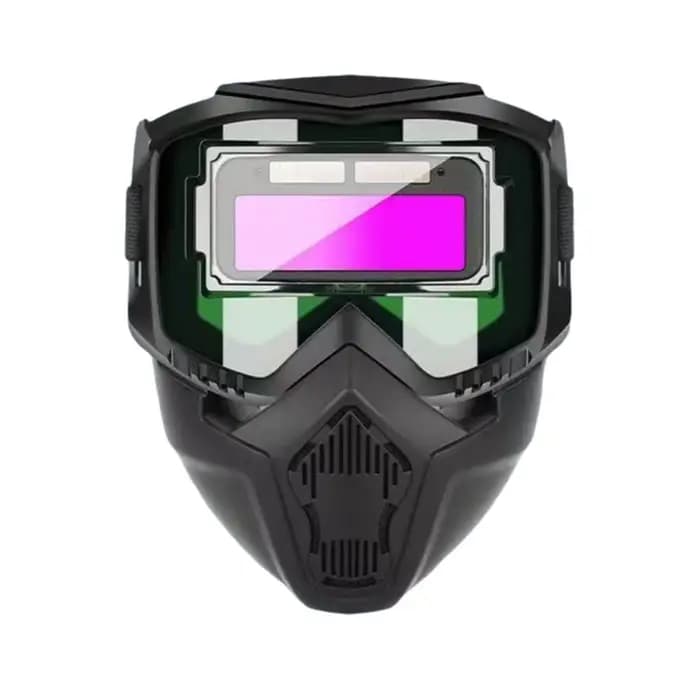 Casque de soudage à changement de lumière automatique monté sur la tête, bande réglable détachable,