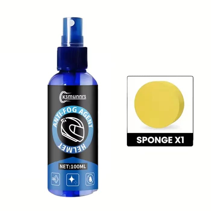 Spray anti-buée pour casque de moto - Solution anti-pluie et anti-buée pour l'air froid, vision clai