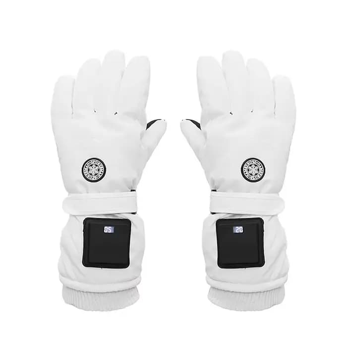 Gants chauffants intelligents coupe-vent, étanches, batterie 1200mAh, 3 niveaux de chauffage, épaiss