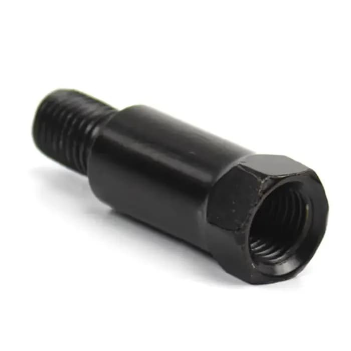 Rétroviseur de moto noir et argent plus long, grotte M8, 8mm, dans le sens des aiguilles d'une montr