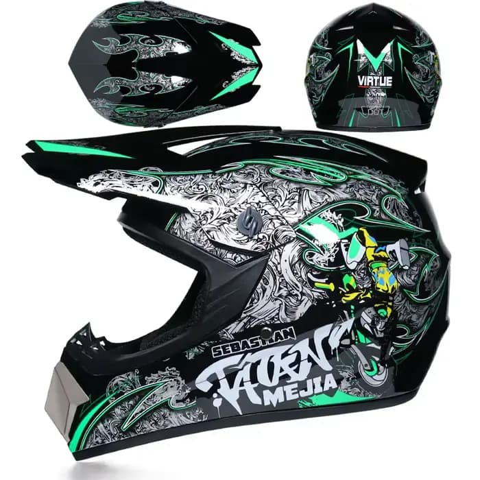 Casque de moto tout-terrain pour enfants et adultes, casque de cross de descente, AM DH