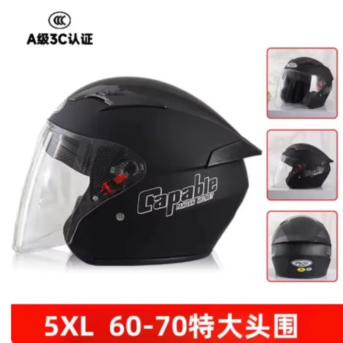 Casque de moto unisexe grande taille 5XL 6XL 7XL disponible en toutes saisons, casque de sécurité po