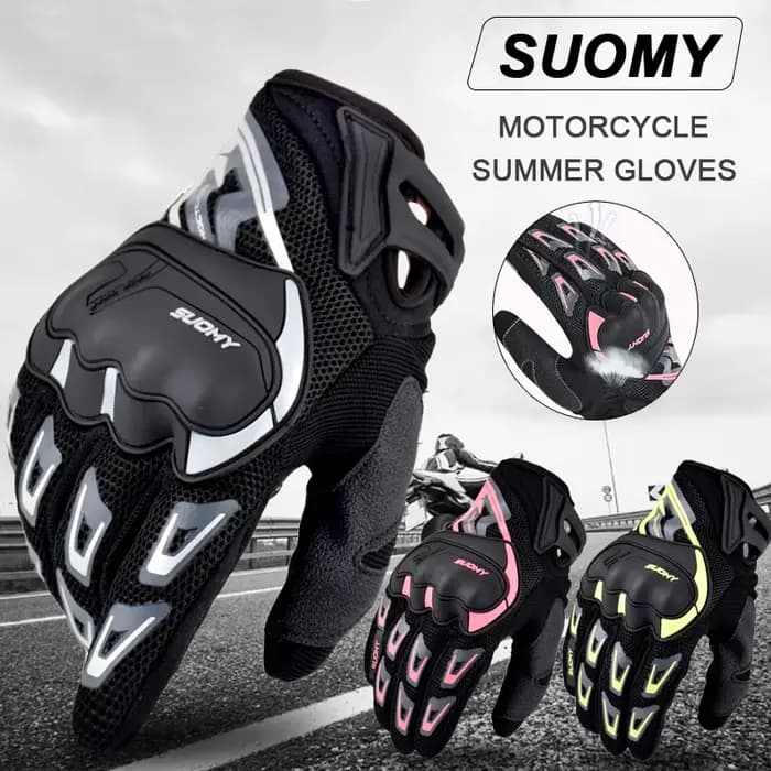 Suomy gants de Moto été maille respirant gants de Moto hommes femmes écran tactile gants de Motocros
