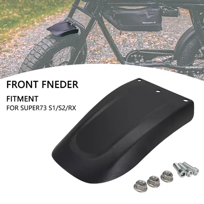 Accessoires de moto, garde-boue avant pour moto électrique Super73 S1 S2 RX, pièces de moto
