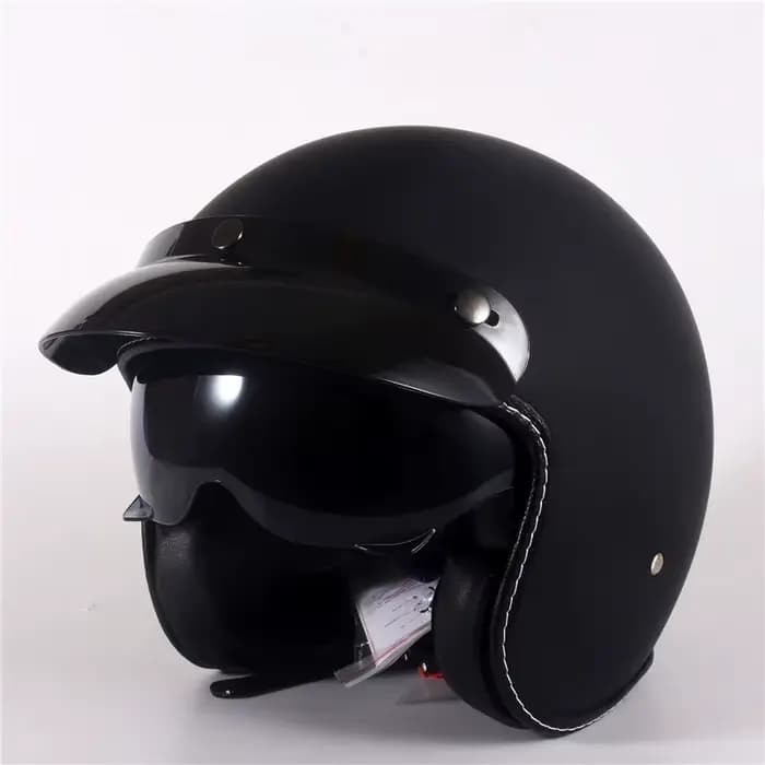 ECE DOT nouveau Casco Capacetes moto rétro Vintage casque de Motocross 3/4 casques de Scooter à visa