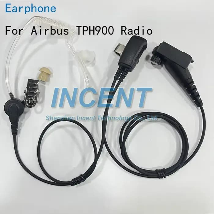 TPH900 Air Tube acoustique écouteurs écouteur casque avec micro et haut-parleur PTT pour Airbus EADS