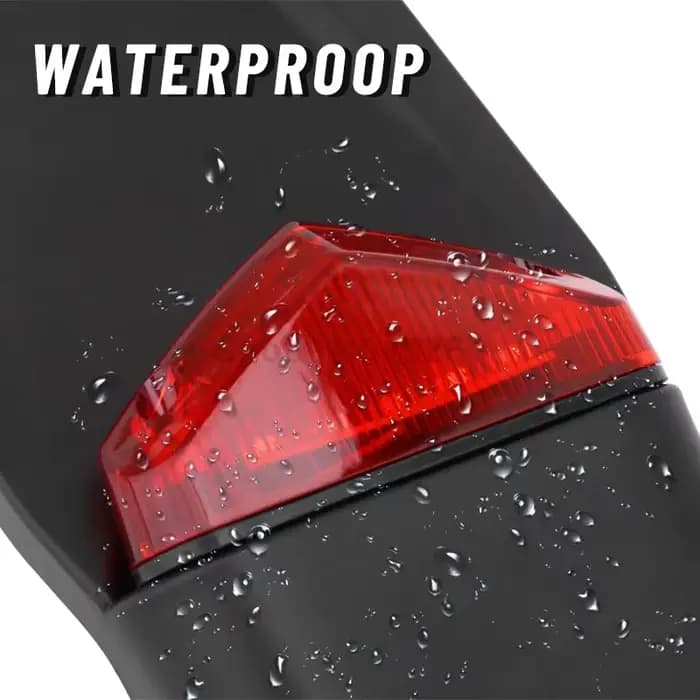Garde-boue universel pour moto, feu arrière de frein LED rouge, support de plaque d'immatriculation