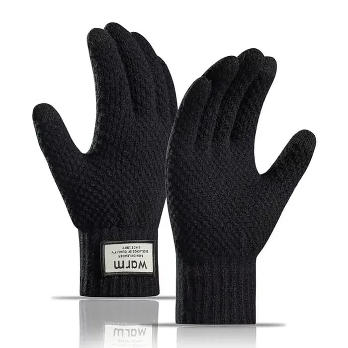 Gants thermiques d'hiver pour hommes, épais, chauds, doublés de polaire, antidérapants, pour écran t