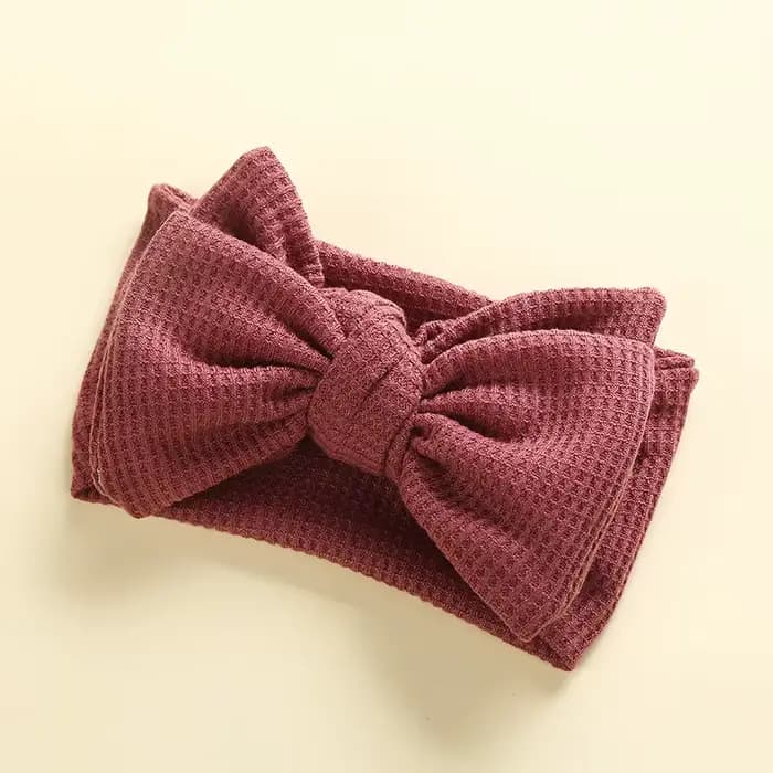 Accessoires pour cheveux de bébé fille, bandeau pour nouveau-né, couvre-chef en tricot, grand nœud,