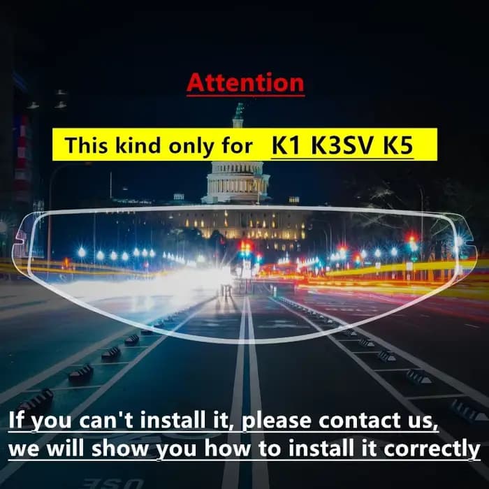 Film Anti-buée pour casques AGV K5 K3SV K1, visière, autocollant Anti-buée, accessoires complets pou