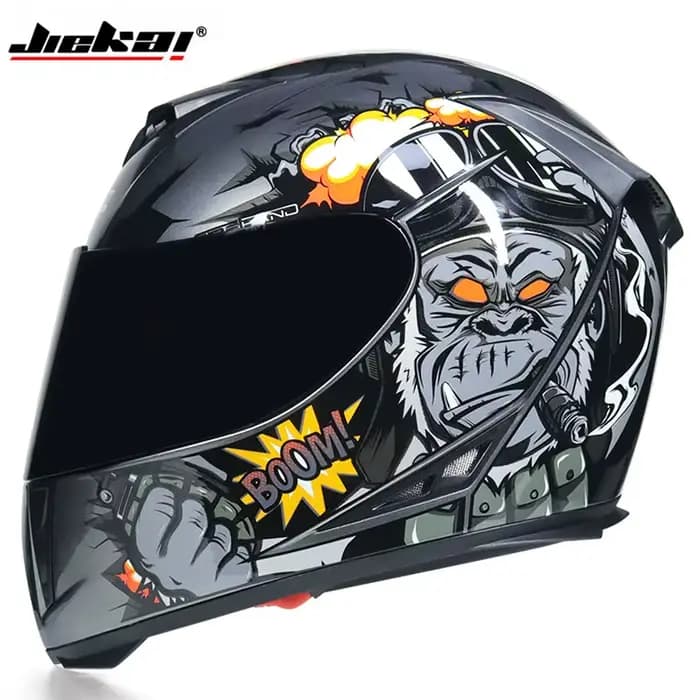 Casque de moto intégral, double miroir, doublure parfaite, approuvé par le DOT, course de moto