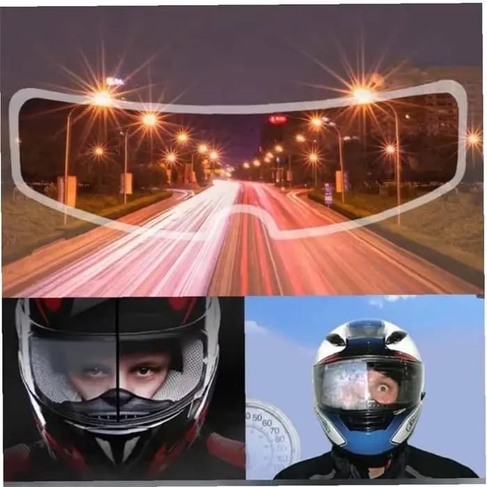 Film de Patch Anti-buée universel pour casque de Moto, Film de lentille Anti-pluie pour visière de M