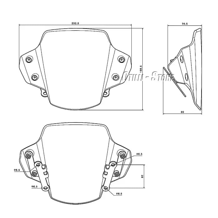 Accessoires de moto pour YAMAHA MT-09 2021 MT09 MT 09 mt09 2022 2023 : Pare-brise avant, carénage, d
