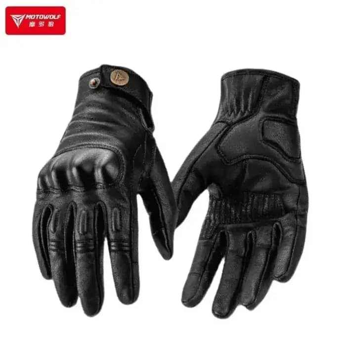 Motowolf été Moto gants en cuir Moto Motocross gant respirant Moto doigt complet écran tactile gants
