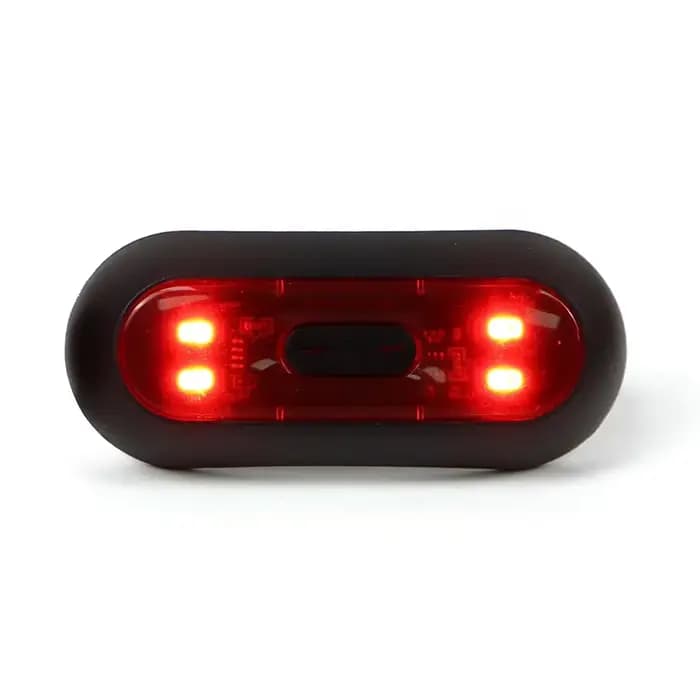 Lumière LED Rechargeable pour casque de moto, Signal de sécurité pour cyclisme de nuit, feu arrière