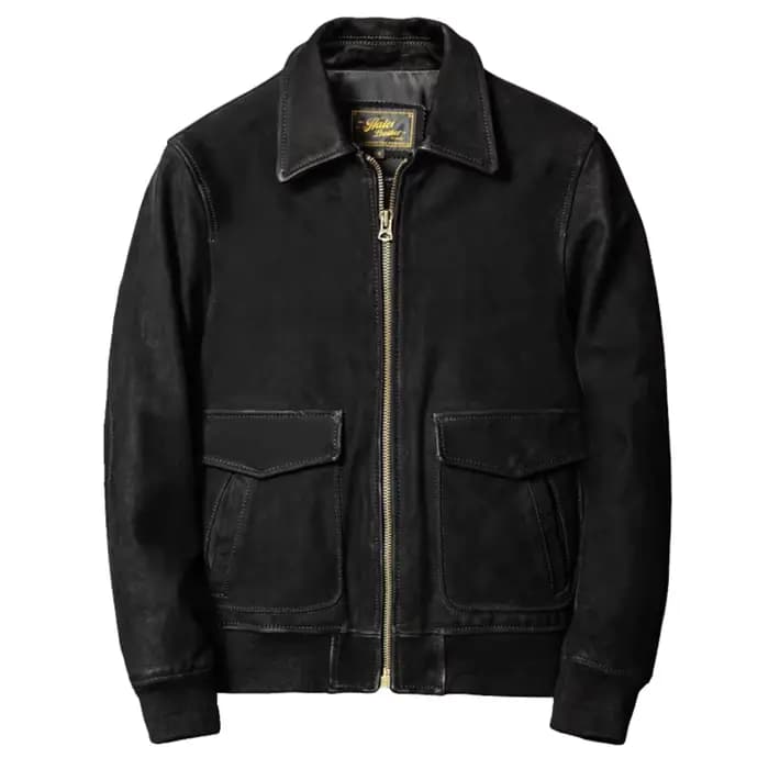 Veste de pilote d'hiver noire en cuir pour hommes, Style militaire, grande taille 5XL, manteau en cu