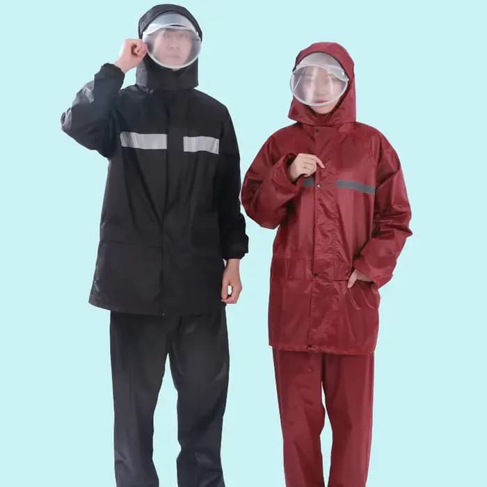 Combinaison imperméable et pantalon de pluie complet pour vélo électrique et moto, conception fendue