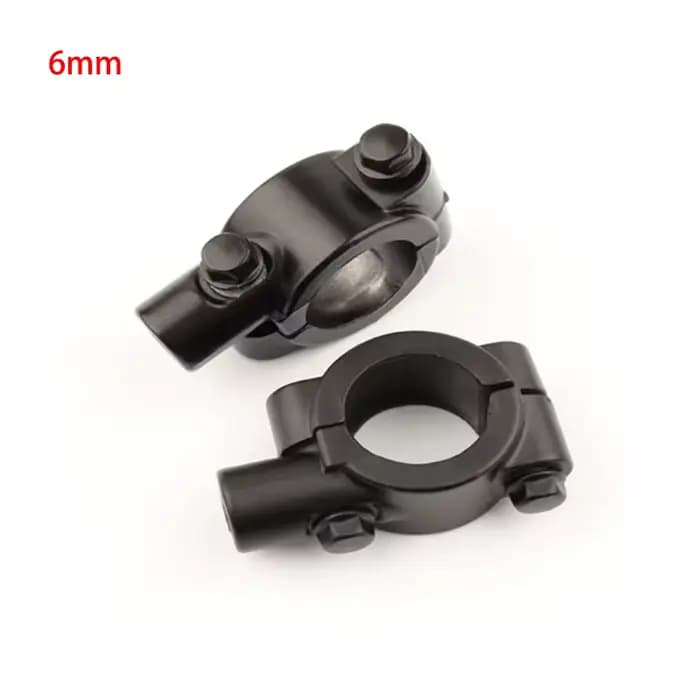 2 pièces 22mm guidon 10mm 8mm 6mm filetage moto miroir montage pince rétroviseur support adaptateur