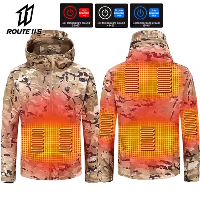 Veste de moto à capuche pour homme et femme, chauffage électrique USB, thermostatique, chaud, lavé,