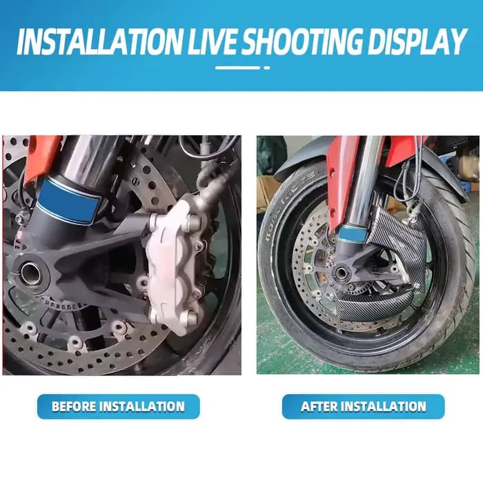 Accessoires de moto conduits d'air à disque avant système de conduits de couvercle de refroidissemen