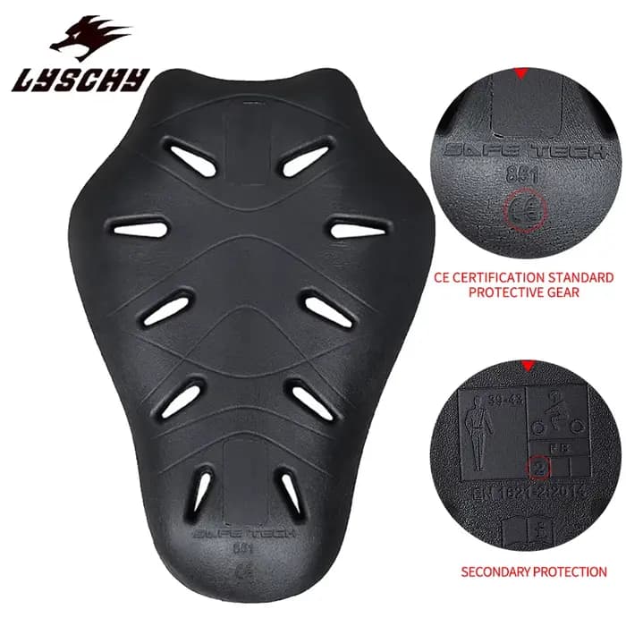 LYSCHY – armure de Protection arrière pour moto, Certification CE à 2 niveaux, Protection du corps,
