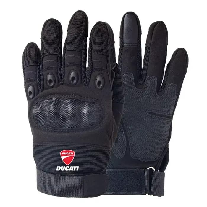 Gants de moto en cuir Vintage pour écran tactile Ducati, gants d'équitation tout-terrain avec Protec