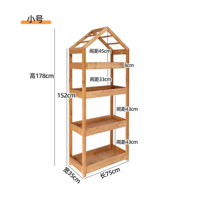 Supports de plantes noirs pour jardin, étagères en bois pour pots, supports de plantes pour patio, s