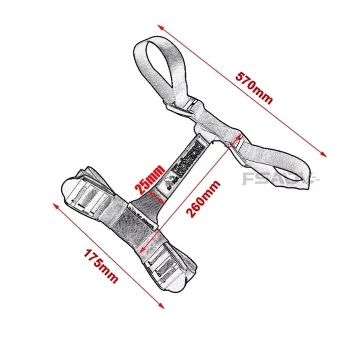 Corde de poignée de moto universelle, sacoches de boîte latérale, sangle de boîtier supérieur, BMW R