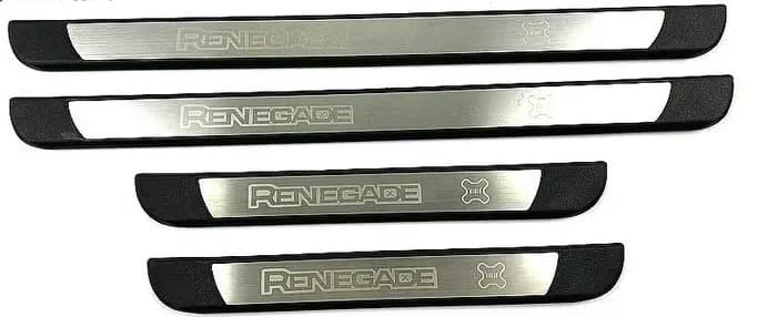 Accessoires de voiture pour Jeep Renegade 2015 2016 2017 2018 2019 2020 : Couvre-seuils de porte, ba