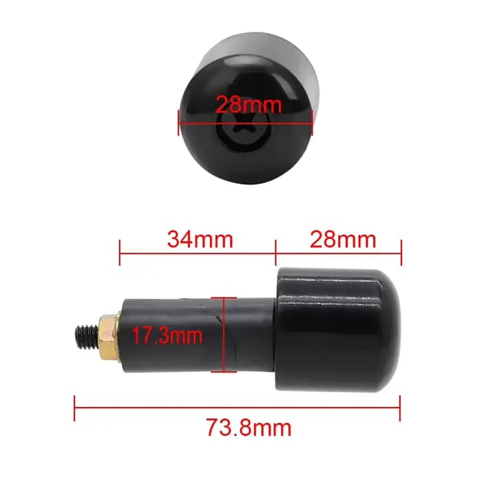 Embouts de guidon universels anti-vibrations 7/8" 22mm, poids pour guidon, réduisent les tremblement