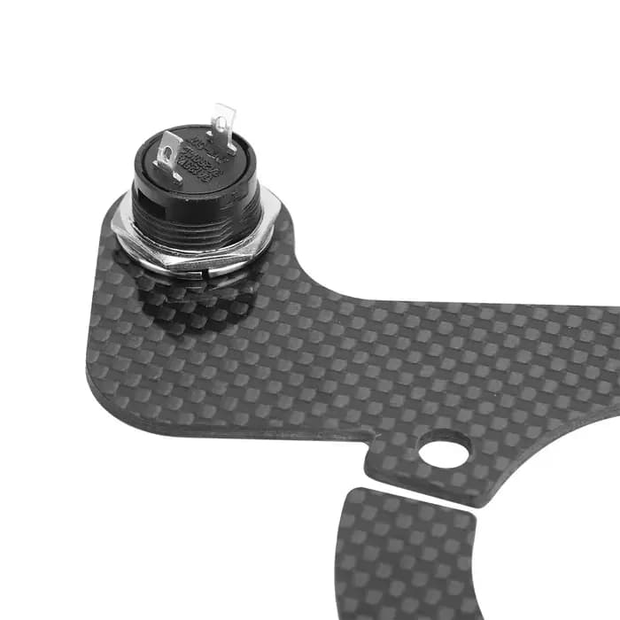 Analyste de boutons de klaxon externes en fibre de carbone pour MOMO OMP Nardi et Rotterdam, volant